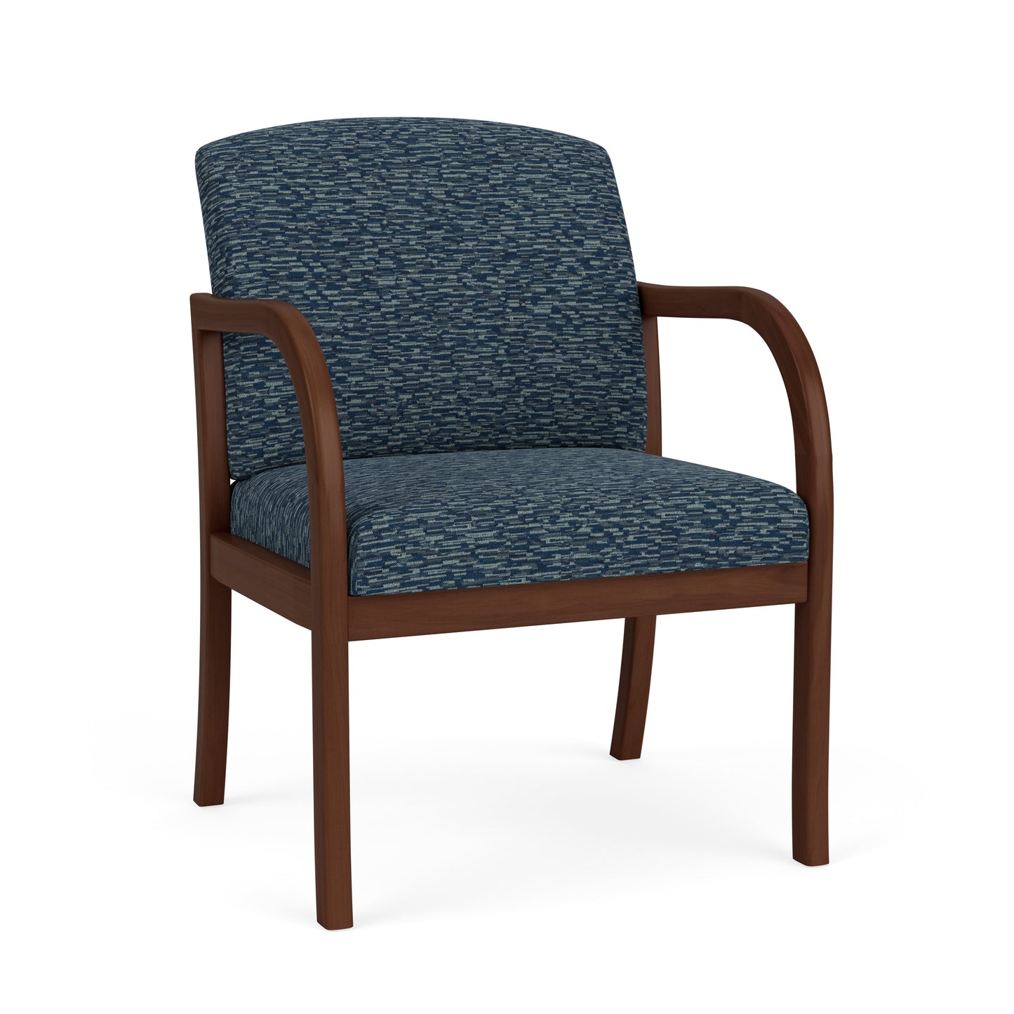Weston Waiting Reception Wide Guest Chair Wood Frame