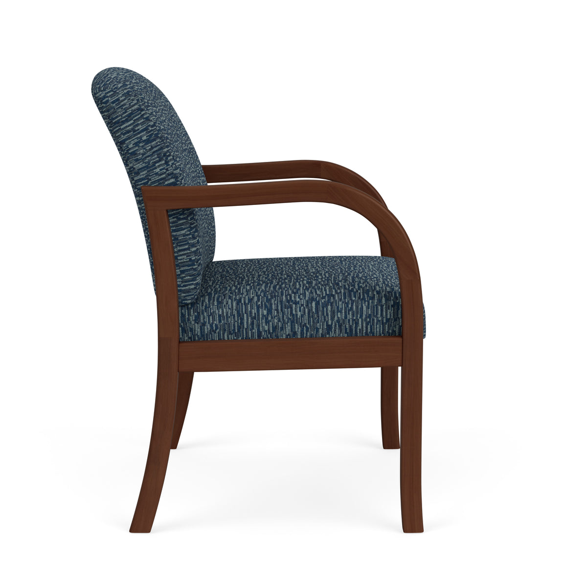 Weston Waiting Reception Wide Guest Chair Wood Frame