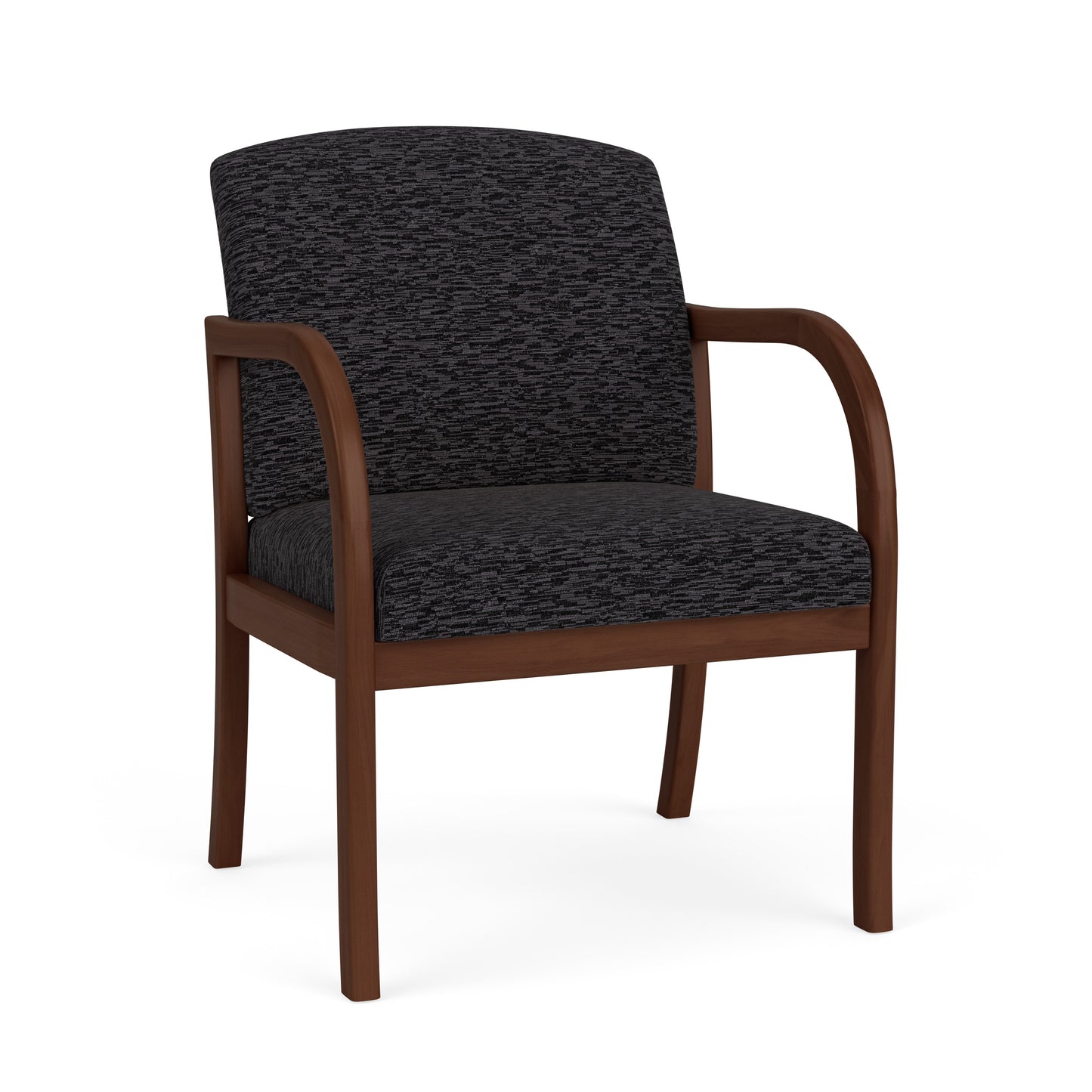 Weston Waiting Reception Wide Guest Chair Wood Frame