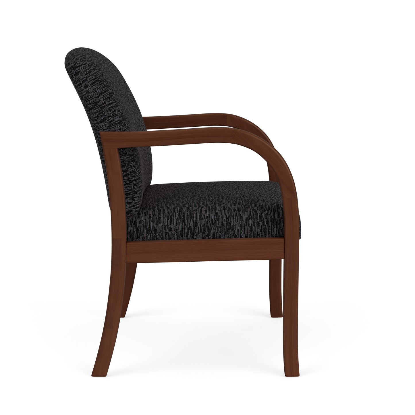 Weston Waiting Reception Wide Guest Chair Wood Frame