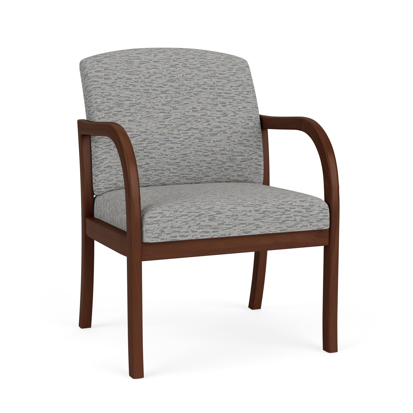 Weston Waiting Reception Wide Guest Chair Wood Frame