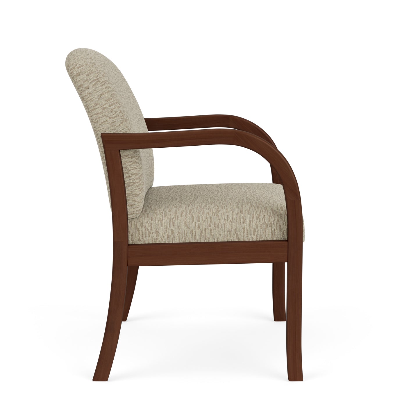 Weston Waiting Reception Wide Guest Chair Wood Frame