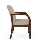 Weston Waiting Reception Wide Guest Chair Wood Frame