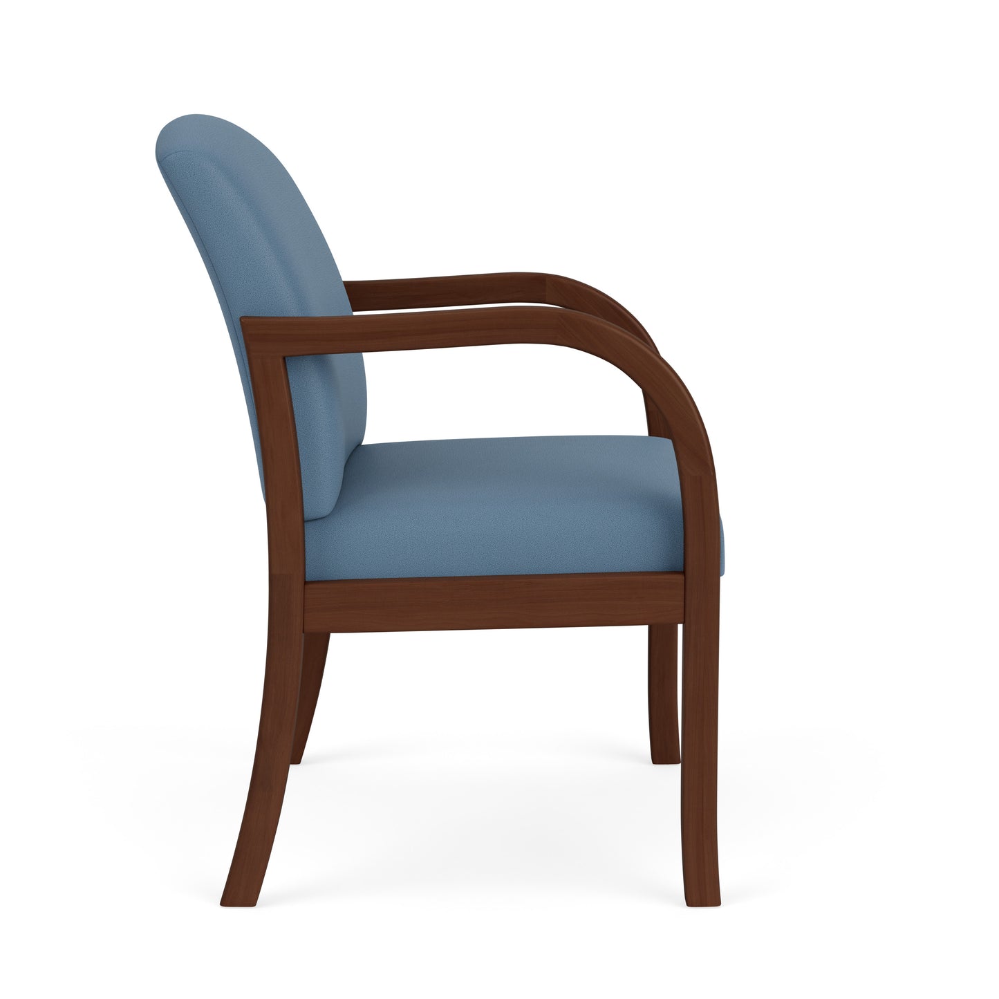 Weston Waiting Reception Wide Guest Chair Wood Frame