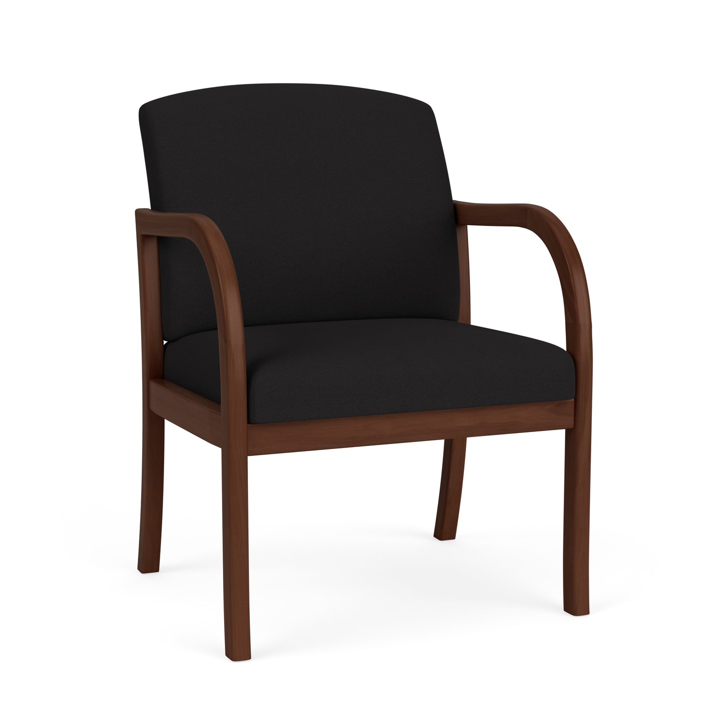 Weston Waiting Reception Wide Guest Chair Wood Frame