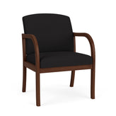 Weston Waiting Reception Wide Guest Chair Wood Frame