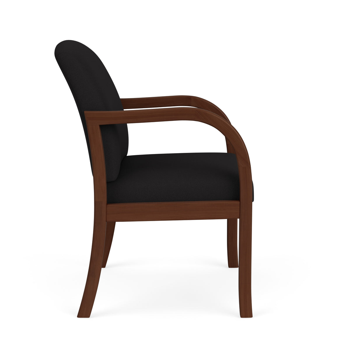 Weston Waiting Reception Wide Guest Chair Wood Frame