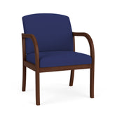 Weston Waiting Reception Wide Guest Chair Wood Frame
