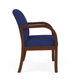 Weston Waiting Reception Wide Guest Chair Wood Frame