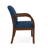 Weston Waiting Reception Wide Guest Chair Wood Frame