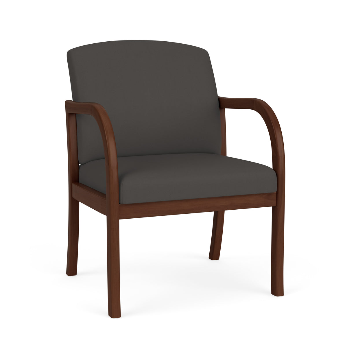 Weston Waiting Reception Wide Guest Chair Wood Frame