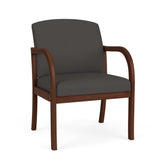 Weston Waiting Reception Wide Guest Chair Wood Frame