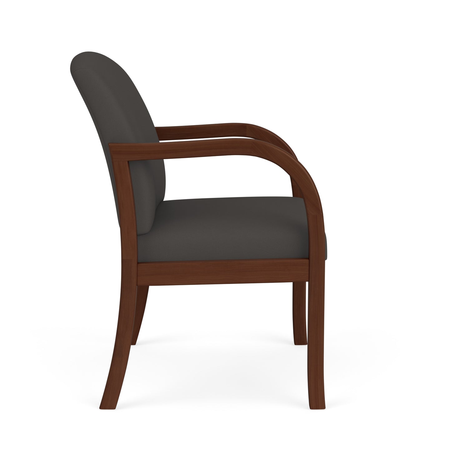 Weston Waiting Reception Wide Guest Chair Wood Frame