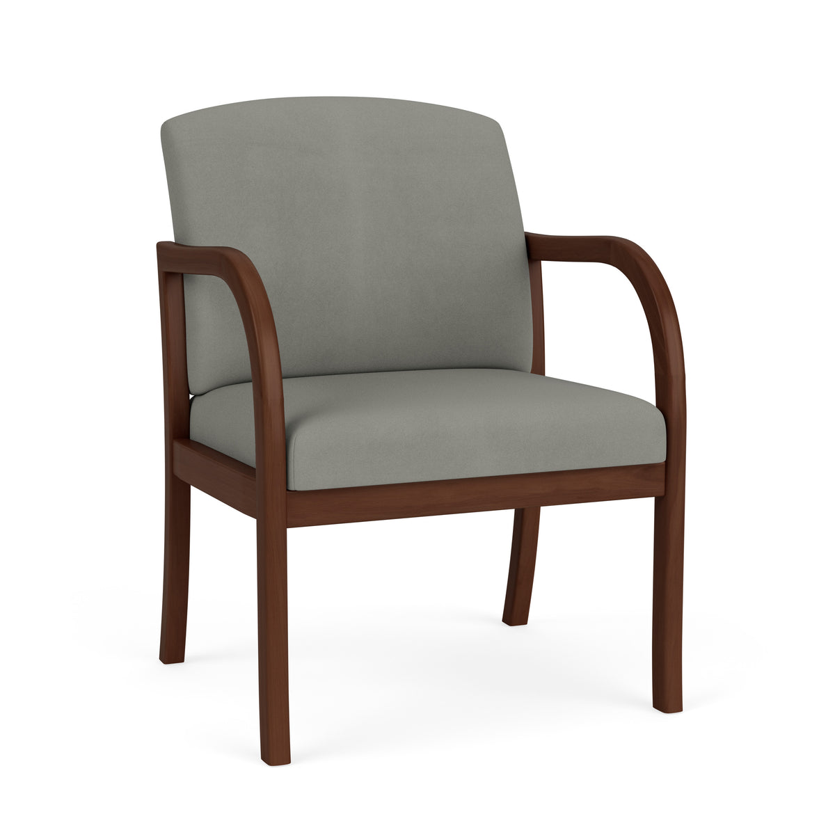 Weston Waiting Reception Wide Guest Chair Wood Frame