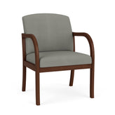 Weston Waiting Reception Wide Guest Chair Wood Frame
