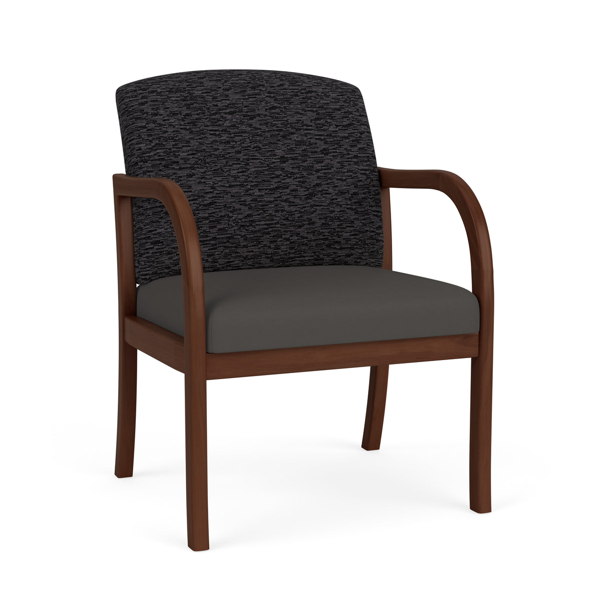 Weston Waiting Reception Wide Guest Chair Wood Frame