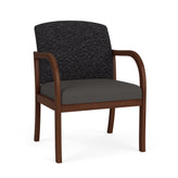 Weston Waiting Reception Wide Guest Chair Wood Frame