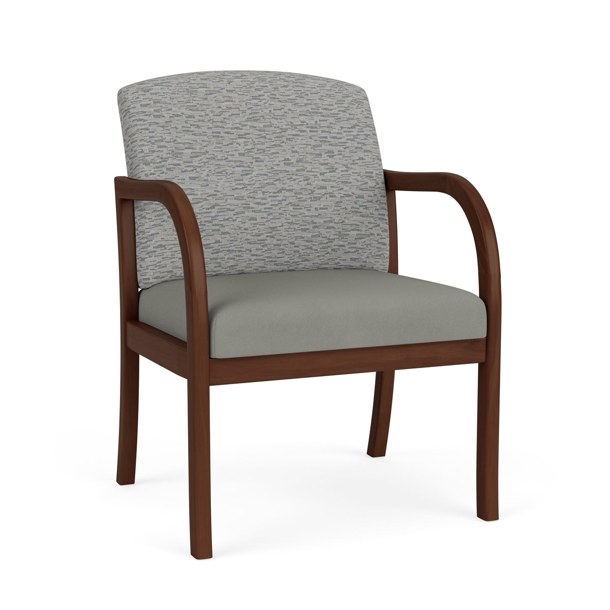 Weston Waiting Reception Wide Guest Chair Wood Frame