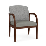 Weston Waiting Reception Wide Guest Chair Wood Frame