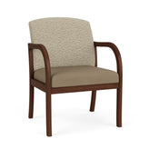 Weston Waiting Reception Wide Guest Chair Wood Frame