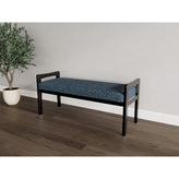 Weston Waiting Reception 2 Seat Bench Wood Frame