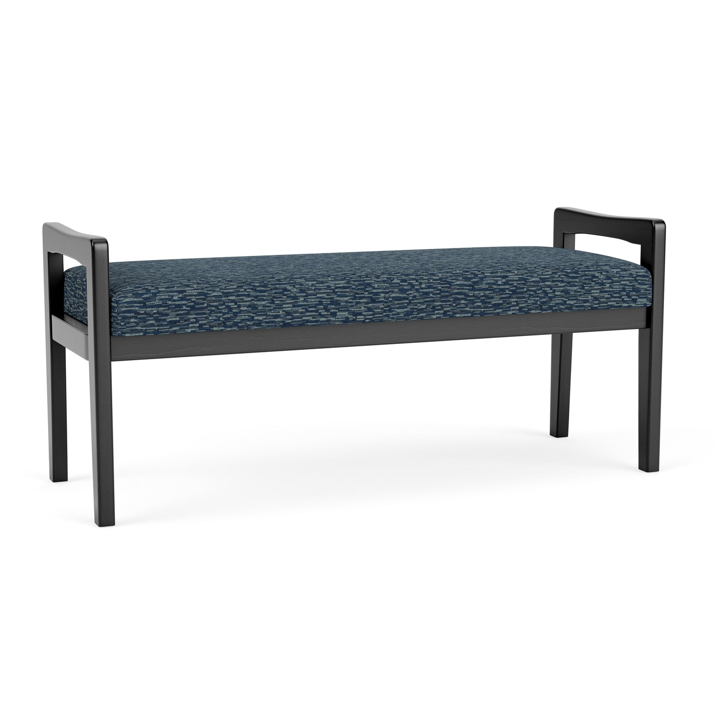 Weston Waiting Reception 2 Seat Bench Wood Frame