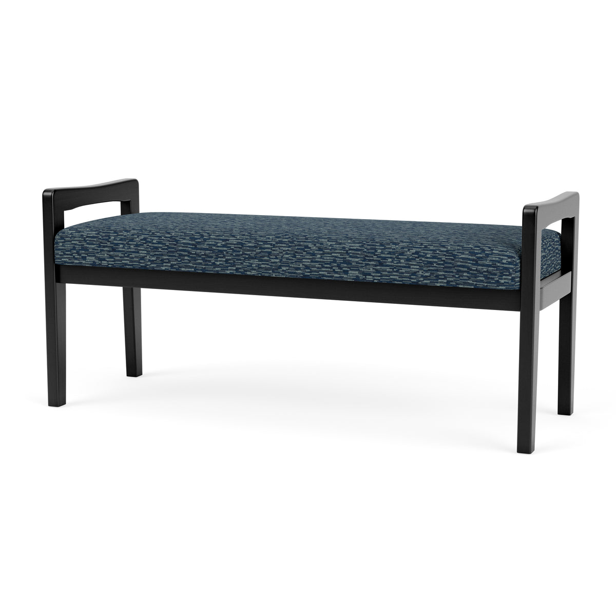 Weston Waiting Reception 2 Seat Bench Wood Frame
