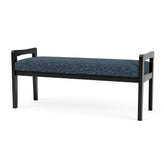 Weston Waiting Reception 2 Seat Bench Wood Frame