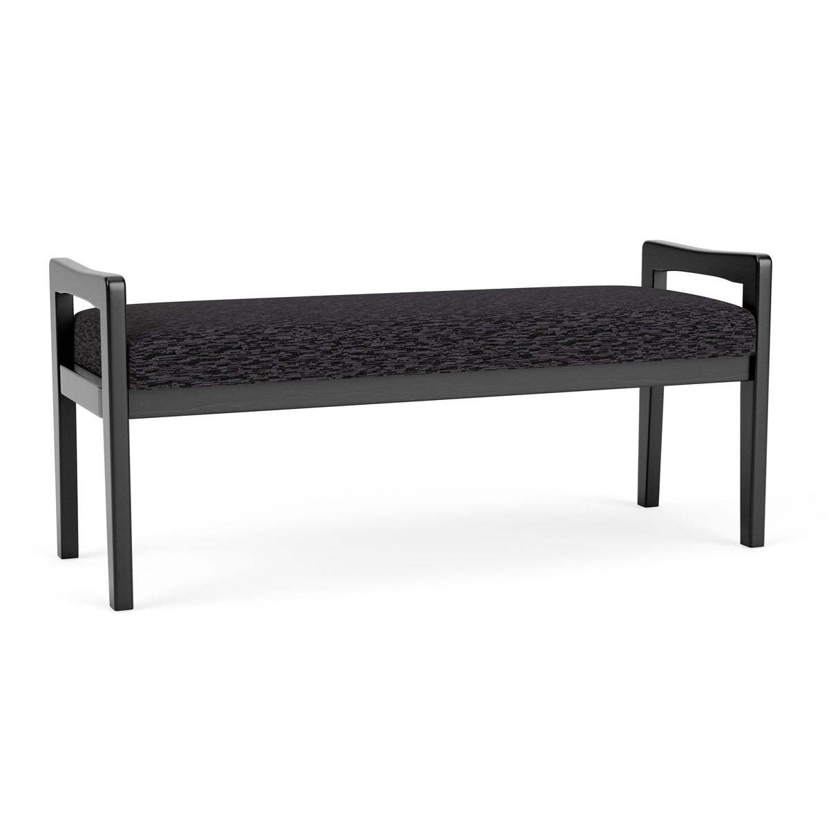 Weston Waiting Reception 2 Seat Bench Wood Frame