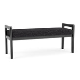 Weston Waiting Reception 2 Seat Bench Wood Frame