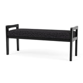 Weston Waiting Reception 2 Seat Bench Wood Frame