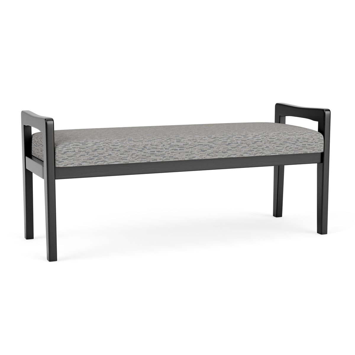 Weston Waiting Reception 2 Seat Bench Wood Frame
