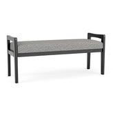 Weston Waiting Reception 2 Seat Bench Wood Frame