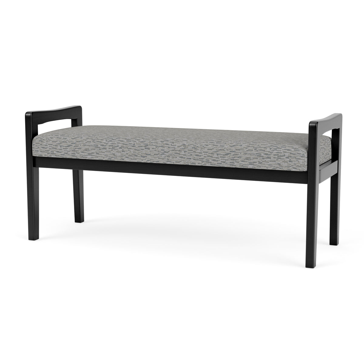 Weston Waiting Reception 2 Seat Bench Wood Frame