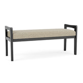 Weston Waiting Reception 2 Seat Bench Wood Frame