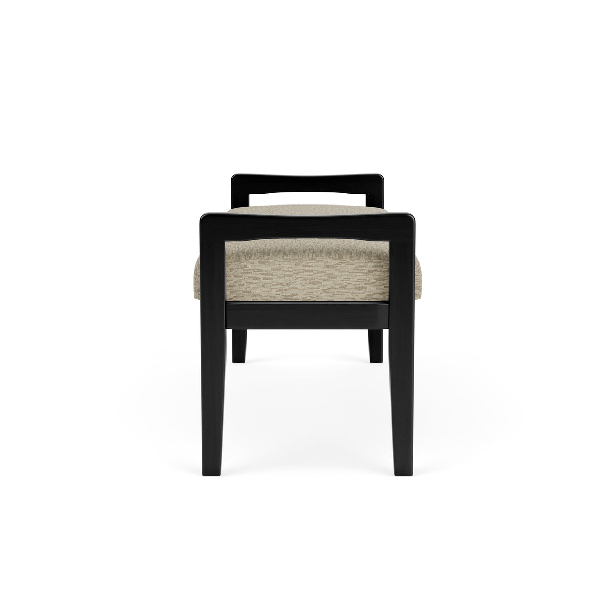Weston Waiting Reception 2 Seat Bench Wood Frame