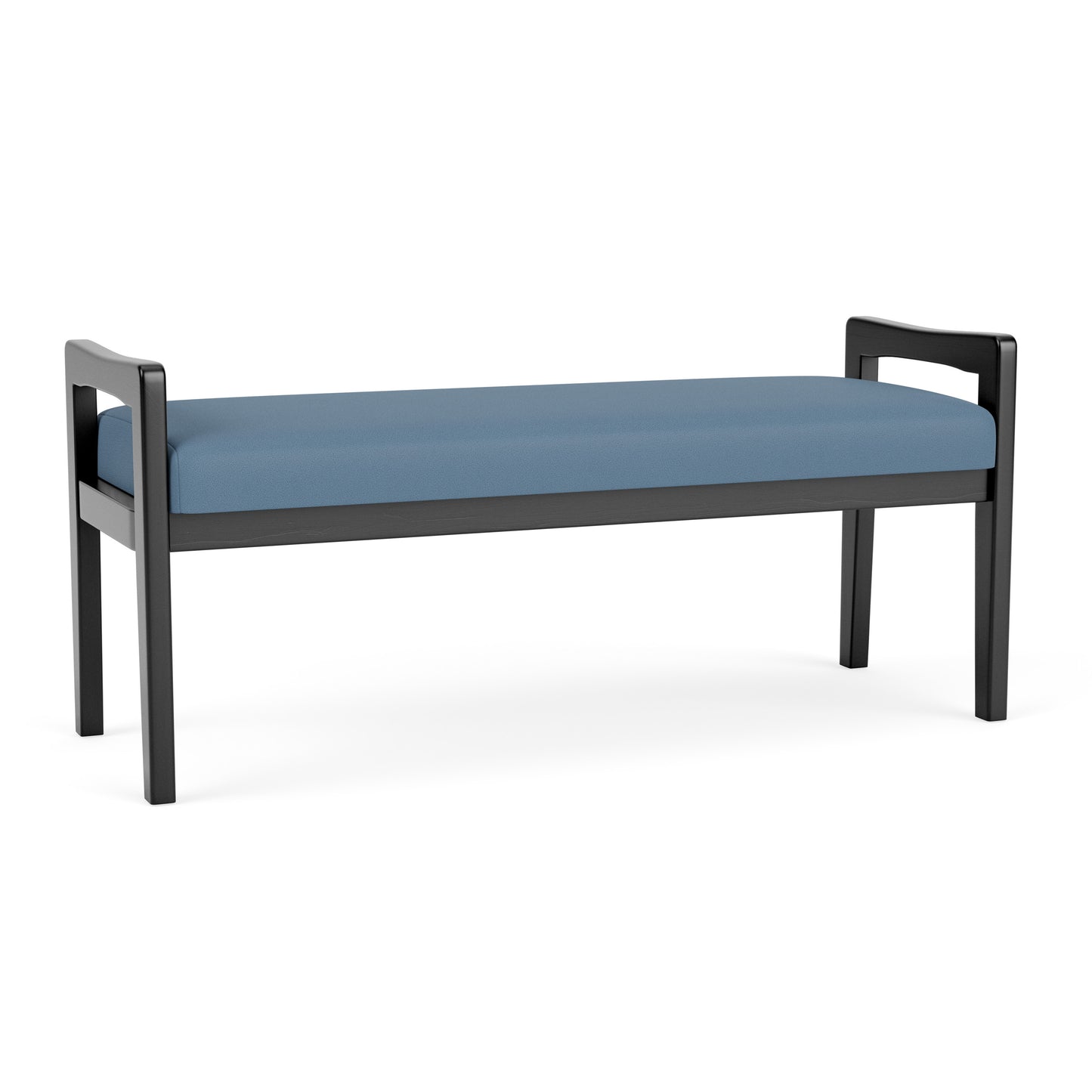 Weston Waiting Reception 2 Seat Bench Wood Frame
