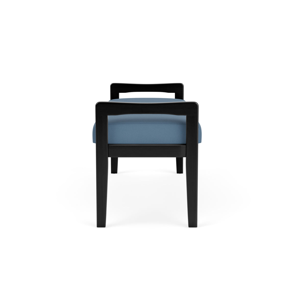 Weston Waiting Reception 2 Seat Bench Wood Frame