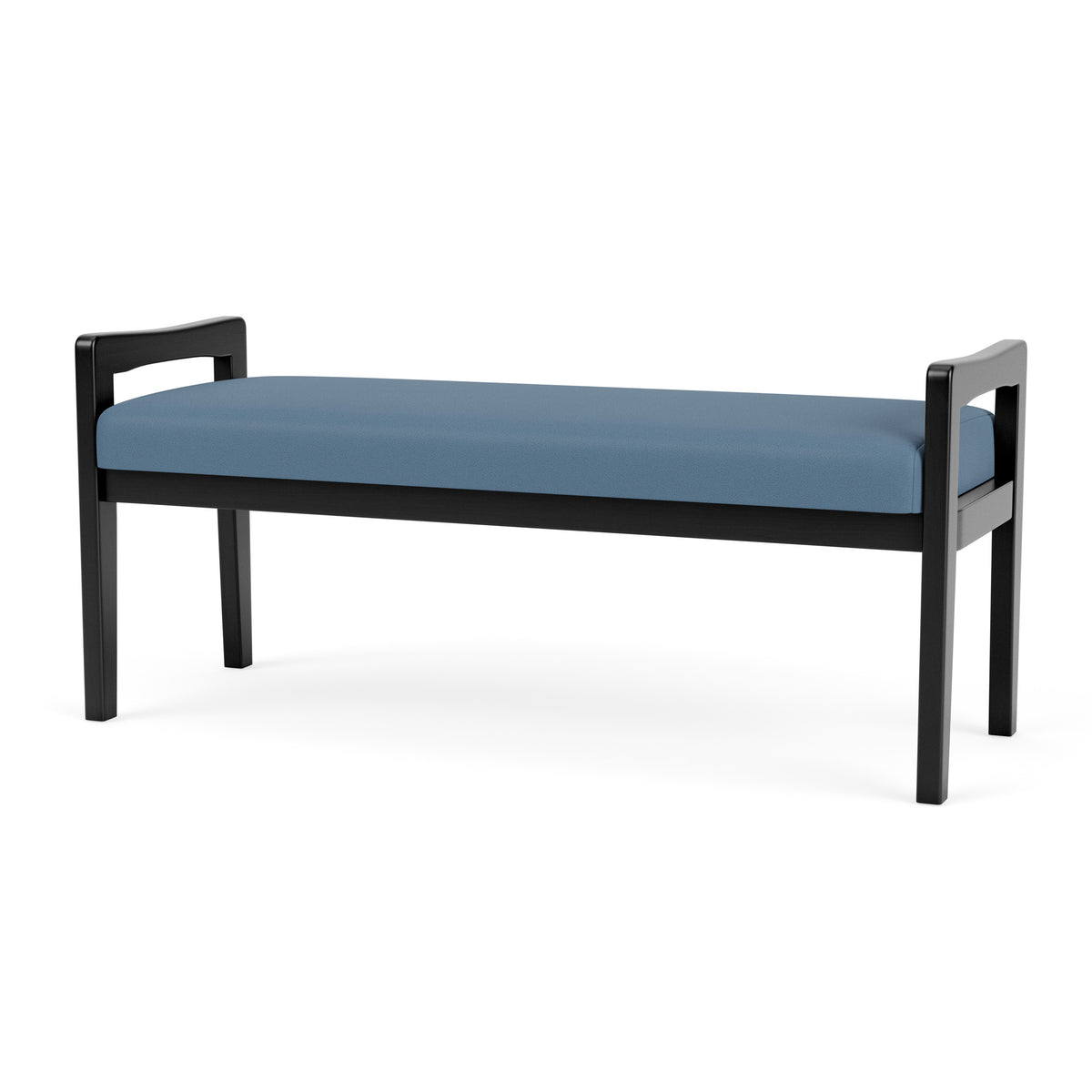 Weston Waiting Reception 2 Seat Bench Wood Frame
