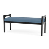 Weston Waiting Reception 2 Seat Bench Wood Frame
