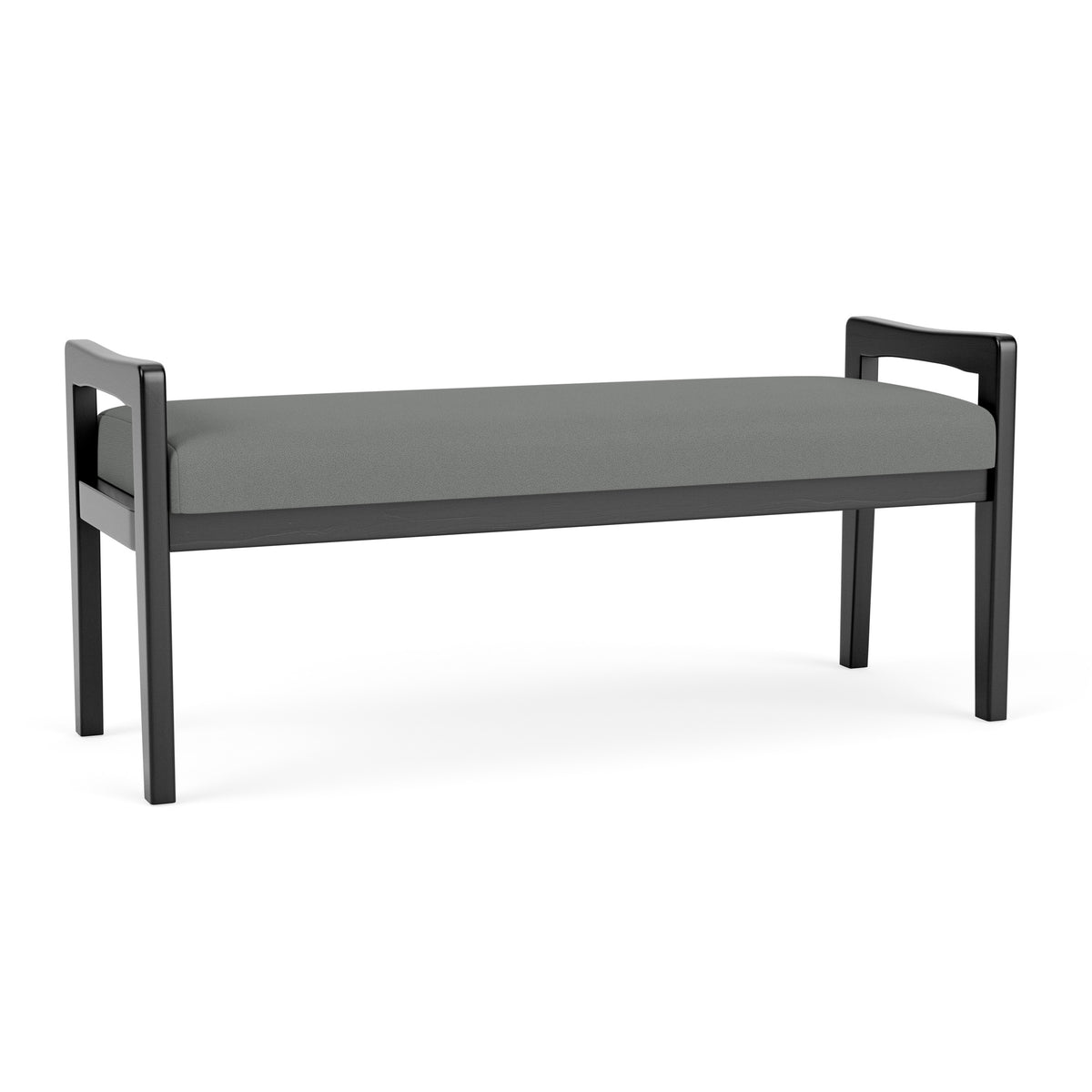 Weston Waiting Reception 2 Seat Bench Wood Frame