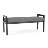 Weston Waiting Reception 2 Seat Bench Wood Frame