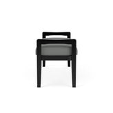 Weston Waiting Reception 2 Seat Bench Wood Frame