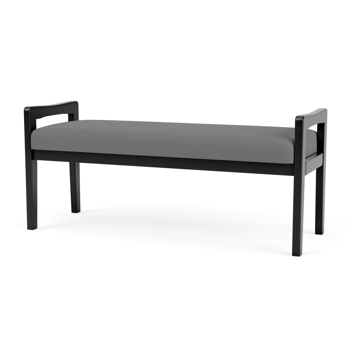 Weston Waiting Reception 2 Seat Bench Wood Frame