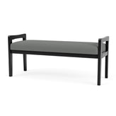 Weston Waiting Reception 2 Seat Bench Wood Frame