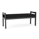 Weston Waiting Reception 2 Seat Bench Wood Frame