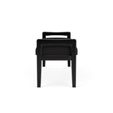 Weston Waiting Reception 2 Seat Bench Wood Frame