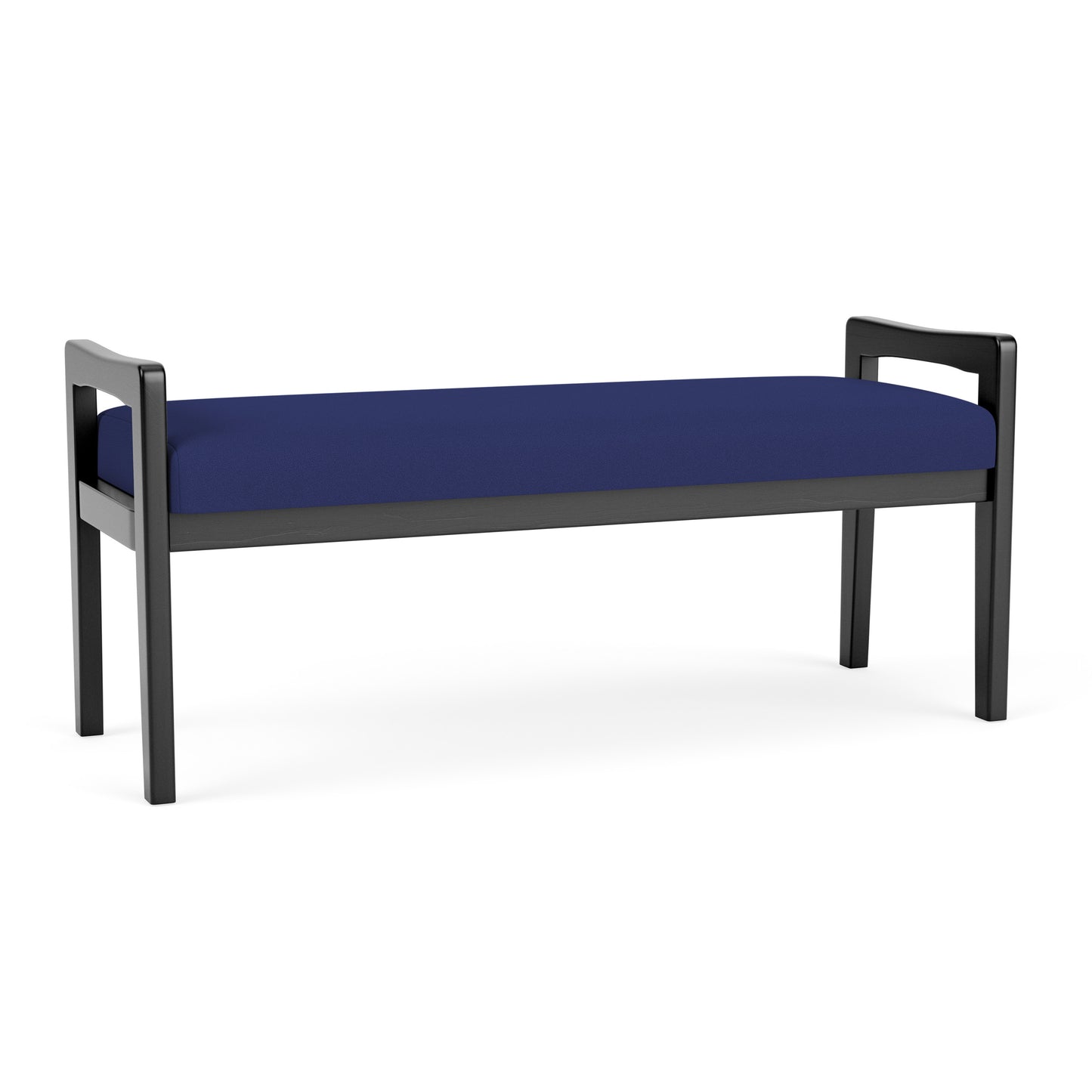 Weston Waiting Reception 2 Seat Bench Wood Frame