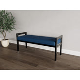 Weston Waiting Reception 2 Seat Bench Wood Frame