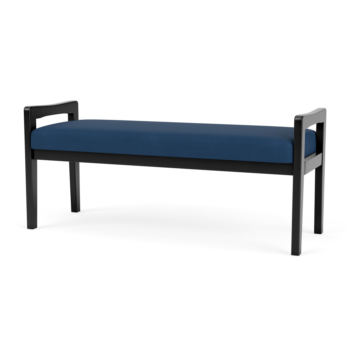Weston Waiting Reception 2 Seat Bench Wood Frame